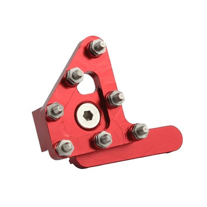 Motorcycle CNC Rear Brake Pedal Lever Step Tip Compatible with Enduro Motocross CRF CR RM RMZ WR YZ YZF EXC SX XC Red