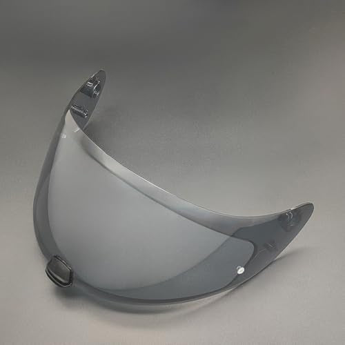 HJ20M Helmet Visor With Anti Fog Film, Motorcycle Helmet Face Shield Windshield Lens For HJC C70 FG-17 FG-ST IS-17 (Light Black+Film) - color: Light Black+film