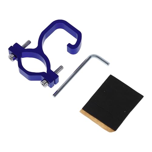 Universal Aluminum Alloy Motorcycle Hanging Helmet Hook Foldable Handlebar Hooks for Hanging Cup Holders Gloves Luggage for Scooters Blue 1 Set Hexagon Wrench Gasket 61.7mm - color: Blue, size: 2.43"