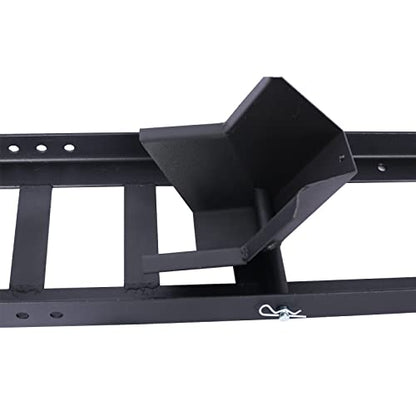 Motorcycle Wheel Chock, 1800lbs Heavy-Duty Steel Stand for 15"-22" Wheels, Black Trailer Motorcycle Stand with Adjustable Holes, High-Grade Steel Trailer Stand - size: 1800lbs for 15"-22" Wheels(Black）