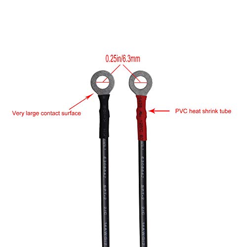 3FT 14AWG Ring Terminal to SAE Harness Quick Connect/Disconnect Assembly, 20A Fuse