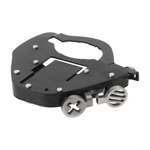 Stainless Steel Motorcycle Throttle Clip Cruise Control System Thumb Activated Lock for Most Bike Handlebar Accelerator Pipe Black(Bottom at the bottom) - size: Bottom at the bottom