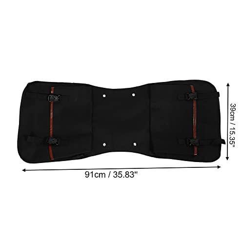 X AUTOHAUX 1Pair Motorcycle Saddlebag Side Tool Bags Cycling Motorcycle Luggage Bag Quick Release Buckle Waterproof Canvas Black 35.83''x15.35'' Travel Bag