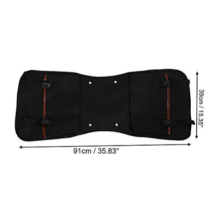 X AUTOHAUX 1Pair Motorcycle Saddlebag Side Tool Bags Cycling Motorcycle Luggage Bag Quick Release Buckle Waterproof Canvas Black 35.83''x15.35'' Travel Bag