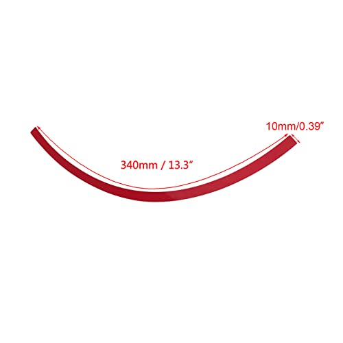 Ymiko Reflective Wheel Rim Stripe Decal Sticker Universal Wheel Reflective Pinstripe Decal Tape Sticker Car Motorcycle Decoration Film for 16-19 inch Rim Size (Red)