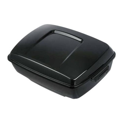 TCMT King Motorcycle Trunk Box Backrest Two Up Mounting Rack Top Rack Fit For Harley Touring 1997-2008 Electra Glide Road Glide Street Glide Pack - color: No Speaker Holes: Style E Chrome Rack