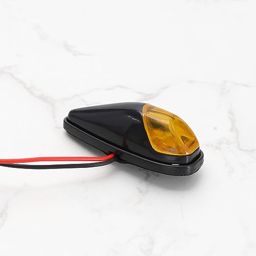 2X Adhesive Motorcycle Turn Lights LED Motorcycle Flush Mount Turn Signal 5W Yellow Light Bulb Lamp LED Indicator Light for Universal Motorbike