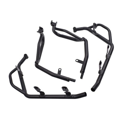 Motorcycle Steel Highway Crash Bar Engine Guard Bumper Crashbar Body Frame Falling Protector fit for Ho&n&da ADV160 ADV-160 ADV 160 Accessories 2023 2024, Black