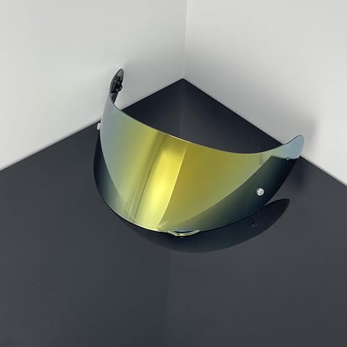 902 Helmet Visor Replacement,Motorcycle Helmet Face Shield for ILM 902,902L,902BT (Gold-Day Use Only) - color: Gold-day Use Only