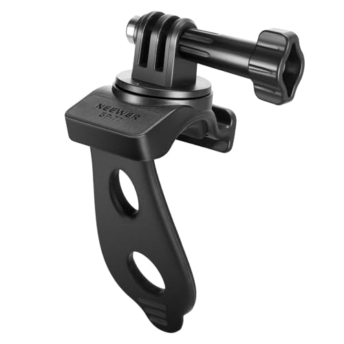 NEEWER Flexible Mount Wrap Band Compatible with GoPro DJI Insta360 Action Cameras, Motorcycle Bike Handlebar Roll Bar Tube Clip Holder Bracket Accessories for Photography Video Recording, GP-77 Black - style: GP-77
