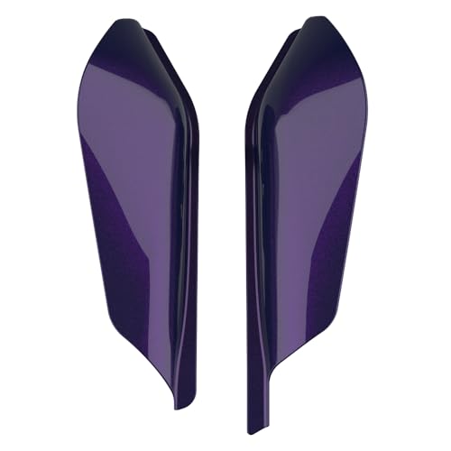 Advanblack 2025 Road Glide Mid Frame Air Deflectors Heat Shields Deflector for Harley Touring '09-'25 Harley RG, Street Glide, Road King (Mystic Shift) - color: Mystic Shift