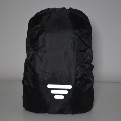 Reflective Backpack Rain Cover Waterproof Elastic Straps Secure Fit Night Visibility for Hiking Camping Cycling 8-70L Black Lightweight Polyester Sizing(XS（8-17L）) - size: XS（8-17L）
