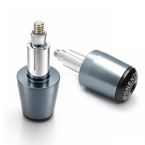 Motorcycle Bar Ends Plug, Titanium Handle Bar End Slider 7/8" 22mm CNC Aluminum Handlebar Grip End Weight Caps Replacement for Ninja 400 500 650 Z900 Z650 CBR600RR CBR1000RR GSXR600 GSXR750 - color: Titanium