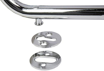 Raider 19-610 Deluxe Chrome 5-3/4" Wide Wheel Chock for Motorcycles, Mopeds, Trailers
