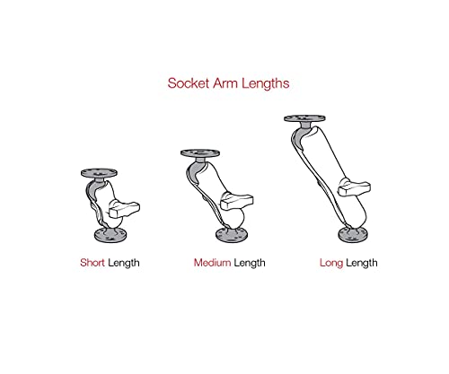 RAM MOUNTS Tough-Claw Medium Clamp Base with C Size 1.5" Ball, Rail Mount for 1"-1.6" Bars, Tool-Less Installation RAP-404U - size: Medium Clamp