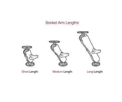RAM MOUNTS Tough-Claw Medium Clamp Base with C Size 1.5" Ball, Rail Mount for 1"-1.6" Bars, Tool-Less Installation RAP-404U - size: Medium Clamp
