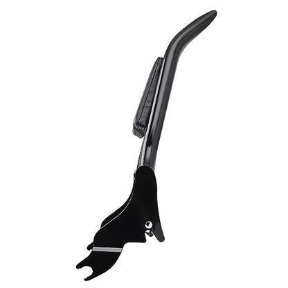 Detachable Motorcycle Sissy Bar, Passenger Backrest Rear Pad Fit for Harley Touring CVO Road Glide Street Road King 2009-2022 (18 inch Black) - size: 18 inch