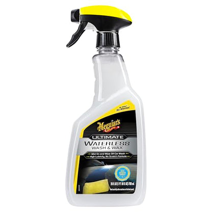 Meguiar's Ultimate Waterless Wash & Wax, Scratch-Free Waterless Wash Spray That Makes Car Detailing Quick and Easy, 2-in-1 Wash and Wax, 26 Oz - size: 26 Fl Oz (Pack of 1)
