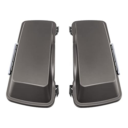 SLMOTO Hard Saddlebags Fit For Harley Electra Road King Glide 1994-2013 - color: For Pewter Denim