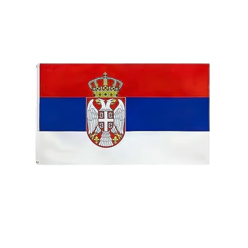 4 PCS Flag Stickers - Serbia Flag Stickers Decals for Cup Computer Laptop Car Bumper Window Helmet Musical Instrument with Smooth Surface - size: Serbia
