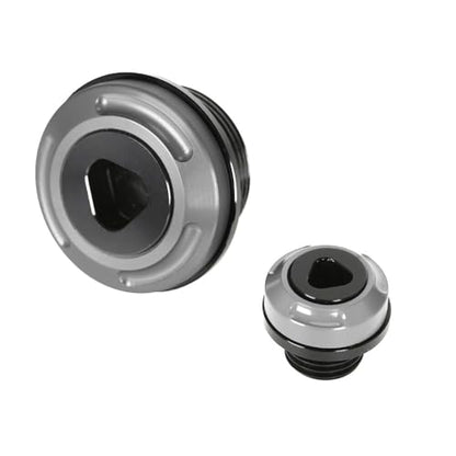 Monkey125 Engine Crankcase Cover Plugs Compatible with Monkey 125 GROM CT125 DAX 125 CNC Motorcycle Accessories Crankcase Hole Plug (Titanium) - color: Titanium3