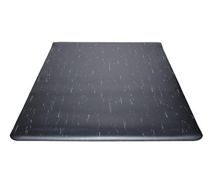 Guardian Marble Top Anti-Fatigue Floor Mat, Vinyl, 2'x3', Black | Vinyl, 34243630 - color: Black Marble, size: 36"L x 24"W x 0.5"Th