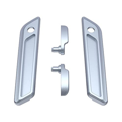 Advanblack Saddlebag Latches Covers, Lid Lifters Levers Fit for 2014+ Harley Touring Hard Saddlebags - Atlas Silver Metallic - color: Atlas Silver Metallic