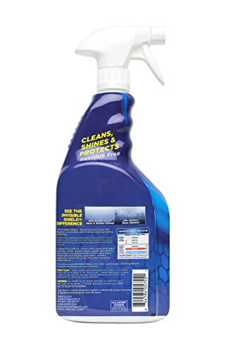 Invisible Shield Glass & Surface Cleaner 32 fl. oz. Cleans and Protects on multi surfaces by UNELKO- Clean-X (3) - style: 32 Fl Oz (Pack of 3)