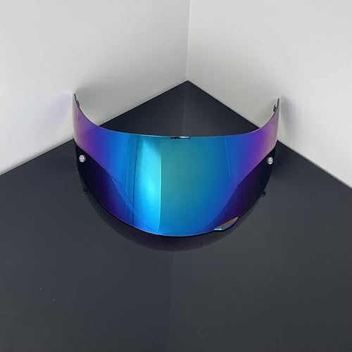 902 Helmet Visor Replacement,Motorcycle Helmet Face Shield for ILM 902,902L,902BT (Rainbow-Day Use Only) - color: Rainbow-day Use Only