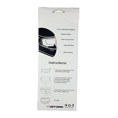 1Storm Motorcycle Full Face Helmet Shield Visor Water Proof Pinlock Anti Fog Film