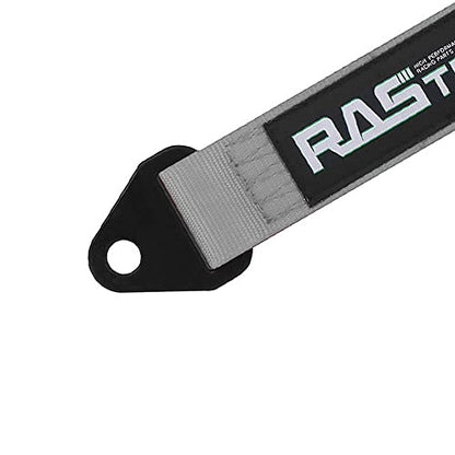 RASTP Limit Strap, Premium Quad Wrap Limit Strap Car Hauler Axle Straps Truck Wrecker Wheel Tie Down Strap with 10,000 Lb Webbing Strength (10 Inch, Gray) - color: Gray, size: 10 Inch