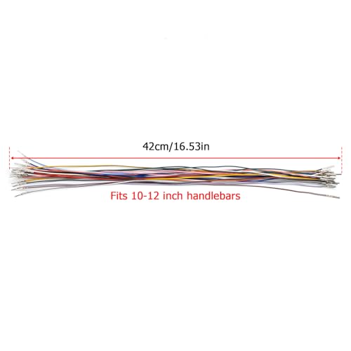 Wsays 16.5" Handlebar Wiring Extension Wire Harness Kit Fit for 10"-12" Handlebar Compatible with Harley Touring Electra Road Glide Road King 1996-2006, Fit Street Glide FLHX 2006 - style: Fit 10"-12" Handlebar