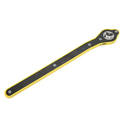 Scissor Jack Wrench, 13.4in Long Handle 2T Load Capacity Car Jack Ratchet Wrench, Heavy Duty Forged Steel with Reversible Knob for Car SUV Motorcycle Truck