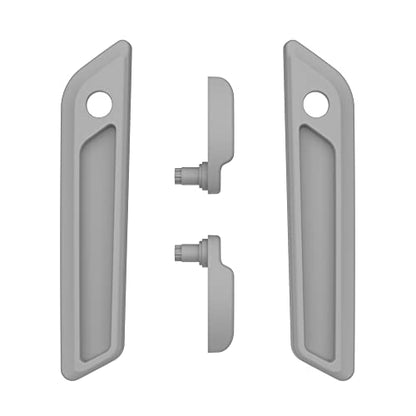 Advanblack Saddlebag Latches Covers, Lid Lifters Levers Fit for 2014+ Harley Touring Hard Saddlebags - Black Earth - color: Black Earth