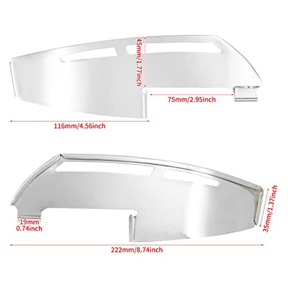 Motorcycle Driver Floorboard Heel Guard Fit For Harley Softail 86-17 Touring FLD 2012-2016 Touring Electra Glide Road Glide Road King Street Glide Chrome - color: Chrome