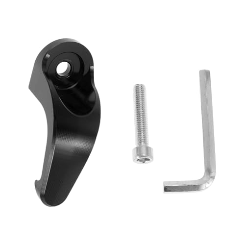 Universal Motorcycle Hanging Hook Droplet-Type Single Hook Motorcycle Helmet Luggage Bag Holder Hanger for Scooters Bicycles Black 1 Set Screw Wrench 60mm