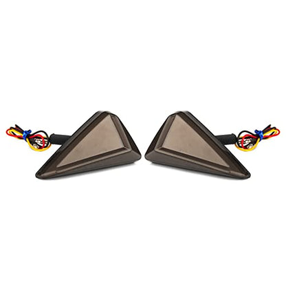 Three T FSFY Motorcycle Turn Signal Lights Indicators For Motorcycle, Scooter, Electrical Bike, Car, Amber & White Light Universal