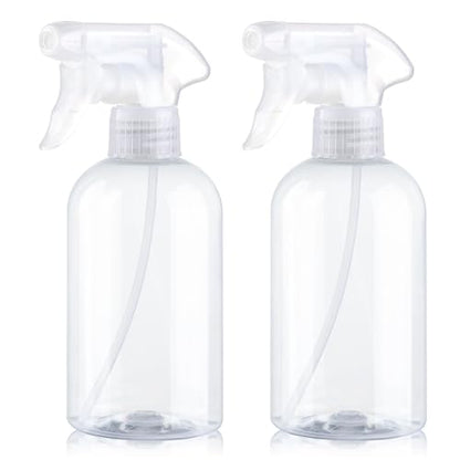 Spray Bottles BPA free Plastic Spray Bottle 10oz/300ml Adjustable Sprayer Empty Refillable Container Mist Stream for Watering Plants, Pet Training, Kitchen Cleaning - color: Transparent