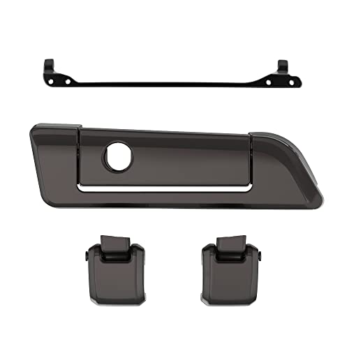 Moto Onfire Black Jack Metallic Tour Trunk Luggage Latches Hinges Fit for AB Harley Touring Razor Chopped King Tour Trunk Luggage - color: Black Jack Metallic