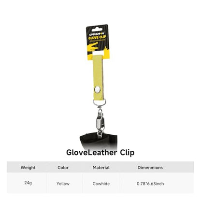 OPENMOON Glove Leather Clips (Yellow) - color: Yellow