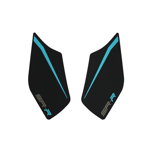 NIGHT CAT Motorcycle Tank Pad,Motorcycle Fuel Tank Protector,Gas Tank Decals Compatible With CFMOTO 675SR CF MOTO SR675 675 SR(Black blue Side Traction Pad) - color: Black blue Side Traction Pad