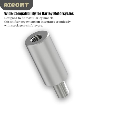32mm(1-1/4'') Gear Shift Lever Foot Peg Extension Fits for Harley Davidson,304 Stainless Steel Shifter Peg Extension Spacer,Bolt-On Installation - size: 32mm(Extension), style: 5/8''(16mm) Diameter