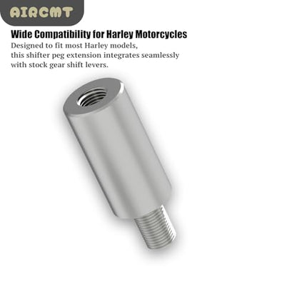32mm(1-1/4'') Gear Shift Lever Foot Peg Extension Fits for Harley Davidson,304 Stainless Steel Shifter Peg Extension Spacer,Bolt-On Installation - size: 32mm(Extension), style: 5/8''(16mm) Diameter