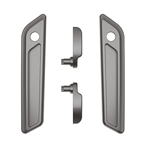 Advanblack Saddlebag Latches Covers, Lid Lifters Levers Fit for 2014+ Harley Touring Hard Saddlebags - Billet Silver - color: Billet Silver