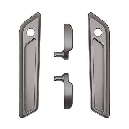Advanblack Saddlebag Latches Covers, Lid Lifters Levers Fit for 2014+ Harley Touring Hard Saddlebags - Billet Silver - color: Billet Silver