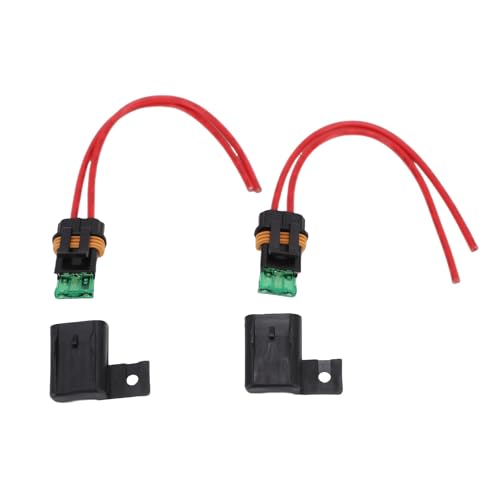 Fafeicy 2PCS 12AWG Holders, Water Proof Cover Kit with 30A Standard and Silicone Gaskets, for ATO ATC Car RV Truck Boat 12V 24V Vehicles