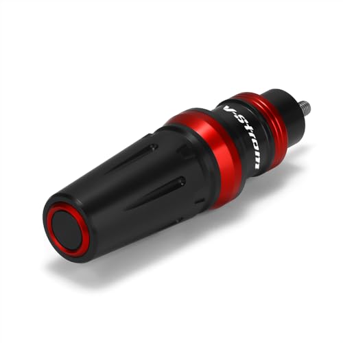 Motorcycle Exhaust Sliders Crash Protector Compatible with S.uzuki Vstrom 800 800DE DL800 DE/Adventure/Touring 2023 2024 2025 | Frame Slider Falling Protection V-Strom 800 Accessories (red) - color: red