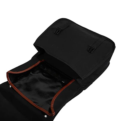 X AUTOHAUX 1Pair Motorcycle Saddlebag Side Tool Bags Cycling Motorcycle Luggage Bag Quick Release Buckle Waterproof Canvas Black 35.83''x15.35'' Travel Bag