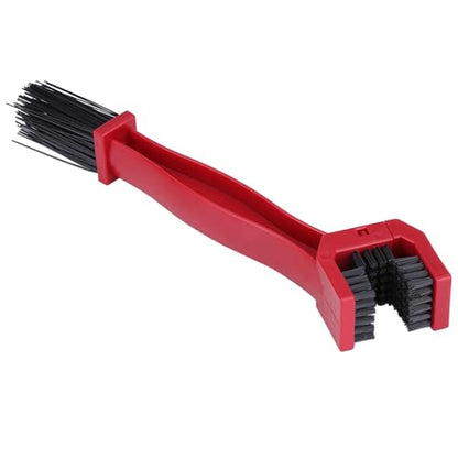 Keenso Motorcycle Chain Cleaning Brush, Lightweight Nylon ABS Bike Chain Cleaner Tool for Motocross (Red)