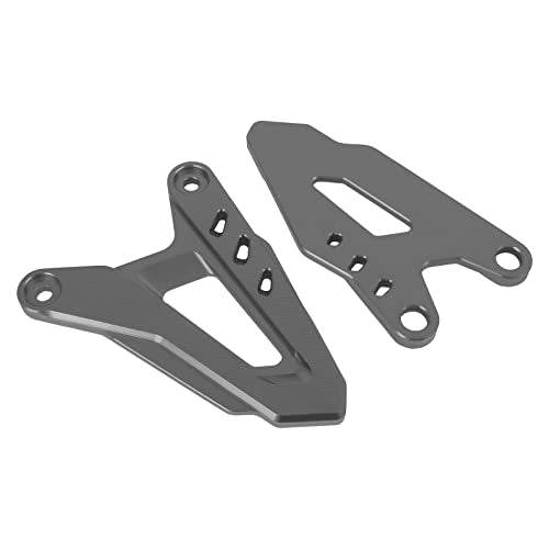 Rider Foot Peg Heel Guard Plates Motorcycle Footrest Pedal Protector Compatible with Kawasaki NINJA400 Z400 NINJA 400 500 NINJA e-1 Z e-1 Z 7 HYBRID - color: Titanium